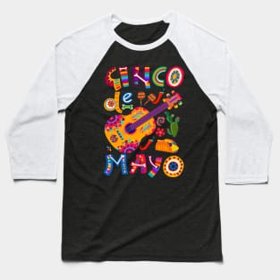 Cinco de Mayo, Fiesta Cinco de Mayo Baseball T-Shirt